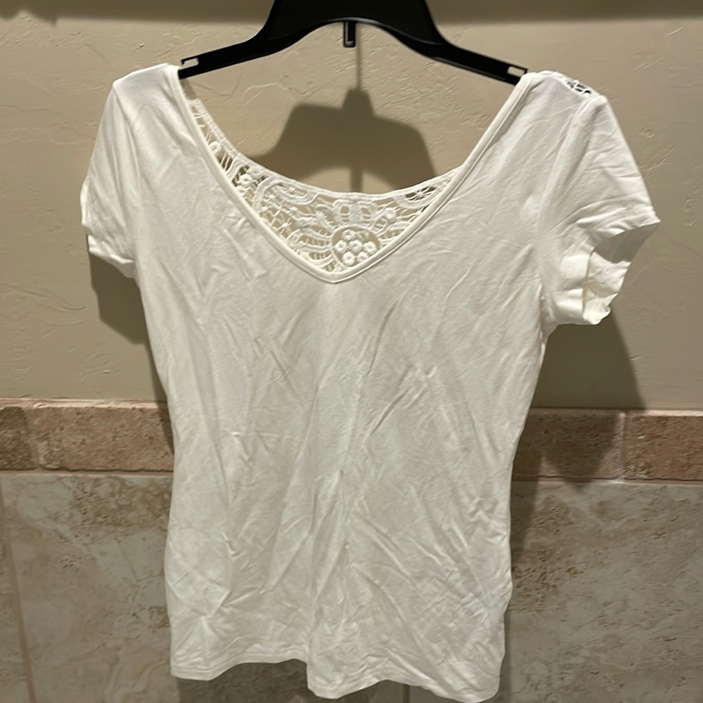 Lace back shirt